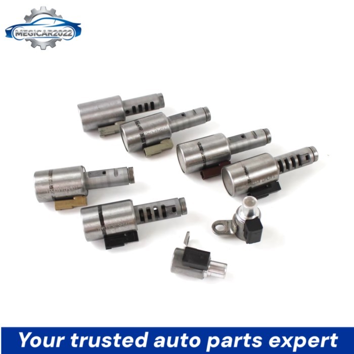 8pcs TF80-SC TF81-SC AF40-6 Transmission Solenoid Valve Kit for 2006-2011 Volvo XC90 4.4L V8 Car So
