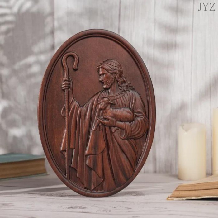 High Quality Catholic Religious Jesus Shepherd Wall Decor Mural Icon Figure Holy Statues
