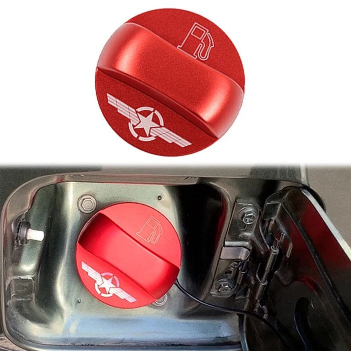 Inner Fuel Gas Tank Cap Cover for Suzuki Jimny 2010-2023 JB23 JB43 JB53 JB63 JB74 Red Aluminium All