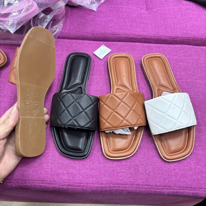 Hot Style Fashion Fancy Square Slippers For Lady