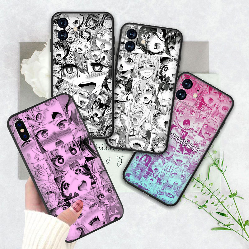 เคสโทรศัพท์ซิลิโคนอ่อนนุ่มสําหรับ Samsung Galaxy S6 S6Edge S7 S7Edge S8 S8Plus S9 S9Plus 36Q5 Ahegao