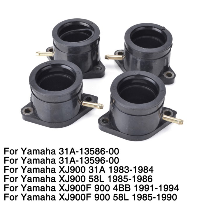 Motorcycle 4Pcs Carburetor Interface Adapter For Yamaha XJ 900 XJ900 31A 58L XJ 900F XJ900F 900 4BB