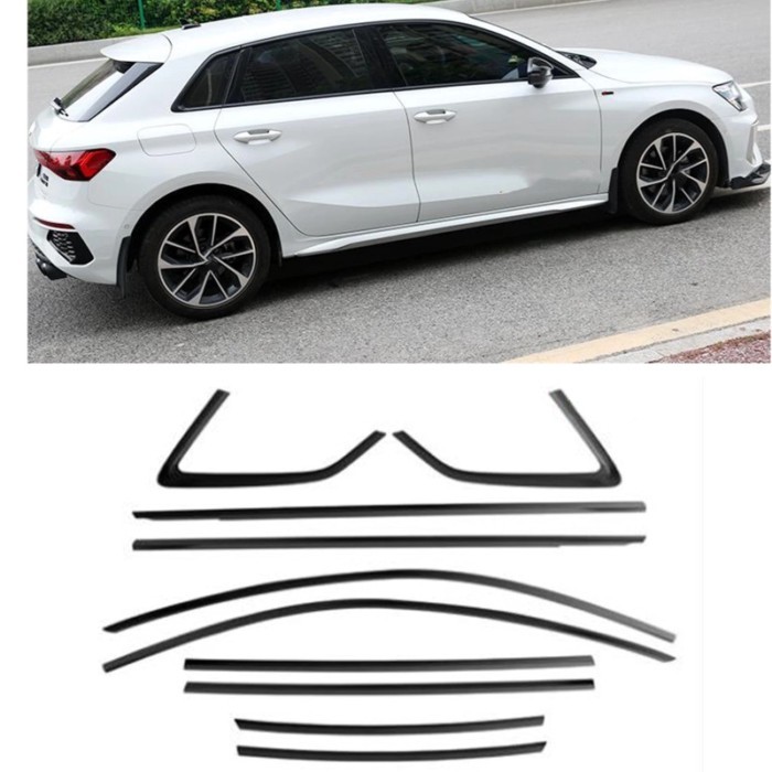 Car Exterior Window Trim Weatherstrips Seal Skirt Side Gasket Strip Sticker Cover For Audi 2021 202
