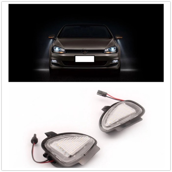LED Side Mirror Puddle Light Lamp For Volkswagen Golf 6 Mk6 Cabriolet Touran