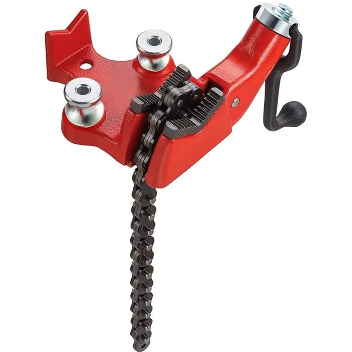 Pipe Bracket Clamp Welding Tripod Table Vise with Foot Chain Pipe Clamp