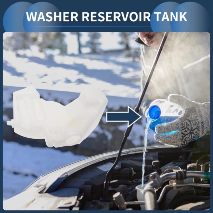 UXCELL Windshield Washer Reservoir No.A9018690120 for Dodge Sprinter 3500 2003-2006 L5 2.7L Cargo V