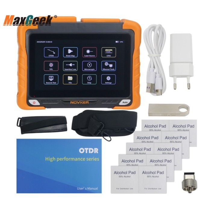 Maxgeek NK5100 OTDR Mini Optical Time Domain Reflectometer Multi-Functional Optical Measuring Instr