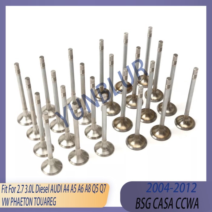 Engine Parts 12x Intake & 12x Exhaust Kit Fit 2.7 3.0 L T Diesel 04-12 BSG CASA For AUDI A4 A5 A6 A