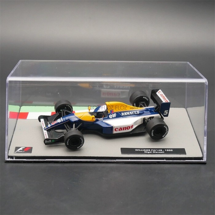 สต็อกพร้อม 1: 43 รถรุ่น IXO Mansel F1 Williams Fleet 1992 FW14B