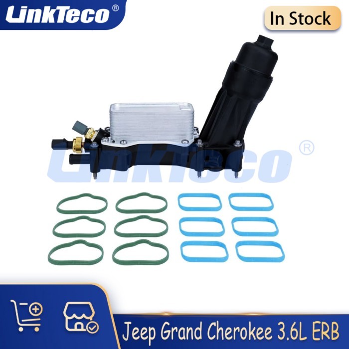 Engine Parts Oil Cooler Oil Filter Housing Adapter Assembly Fit 3.6 L V6 Gas For Jeep Chrysler Dodg