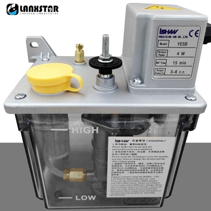2L Intermittent Oiler Lubricating Oil Pump YESB Electric Lubrication Pump 110V/220V 4W INT Time 3/5