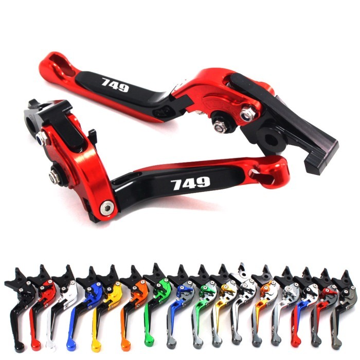 For Ducati 749 S R 749S 749R 2003-2006 Adjustable Folding Brake lever Extendable Motorbike Red Brak