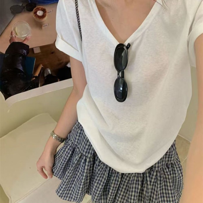 กระโปรงสั้นทรง A-line สก๊อตลายดอกไม้สีฟ้า ไซส์เล็ก เพิ่มความลีลา ราคา ถูกที่สุด ดีลบีเคเค แกลเลอรีภาพที่ 5