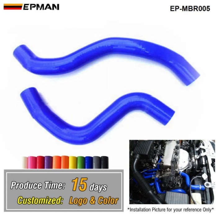 EPMAN Racing Silicone Turbo Intercooler Radiator Hose Kit For MIT Lancer Evolution 9 04+(2pcs) EP-M