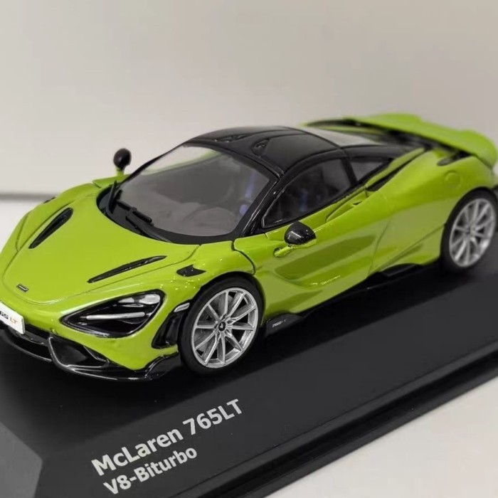 SOLIDO 1/43 MCLAREN 765LT MCLAREN รถรุ่นโลหะผสมสีส้มเครื่องประดับแบบคงที่