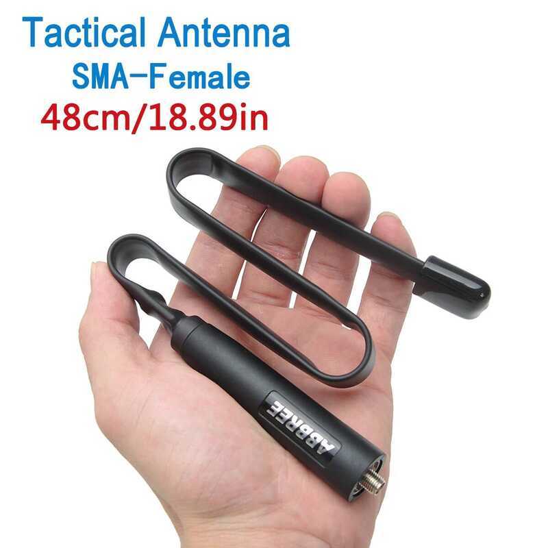 ▥  Walkie Talkie CS  Foldable Antenna Sma-Female VHF UHF Dual Band For  Uv