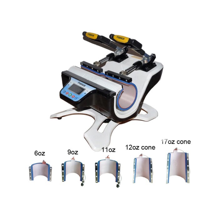 Double Station 5 in 1 Mug Heat Press Machine Sublimation Mug Printing Machine for Coffee Mug Cup Pr