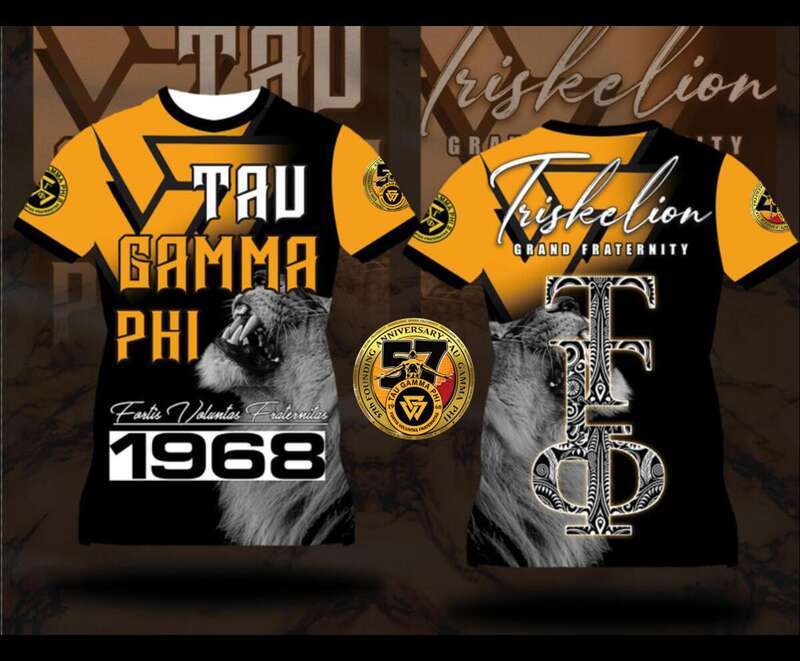 F32f675 ครบรอบ 57 ปี triskelion tshirt S-5XL เต็มระเหิด tau gam phi 1968 พบ 3D พิมพ์ฟรีที่กําหนดเอง 