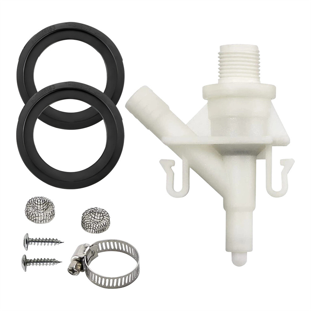 RV Camper Flush Toilet ชุดวาล์วน้ําพลาสติก Fit สําหรับ Dometic 300 310 320 Series 385311641