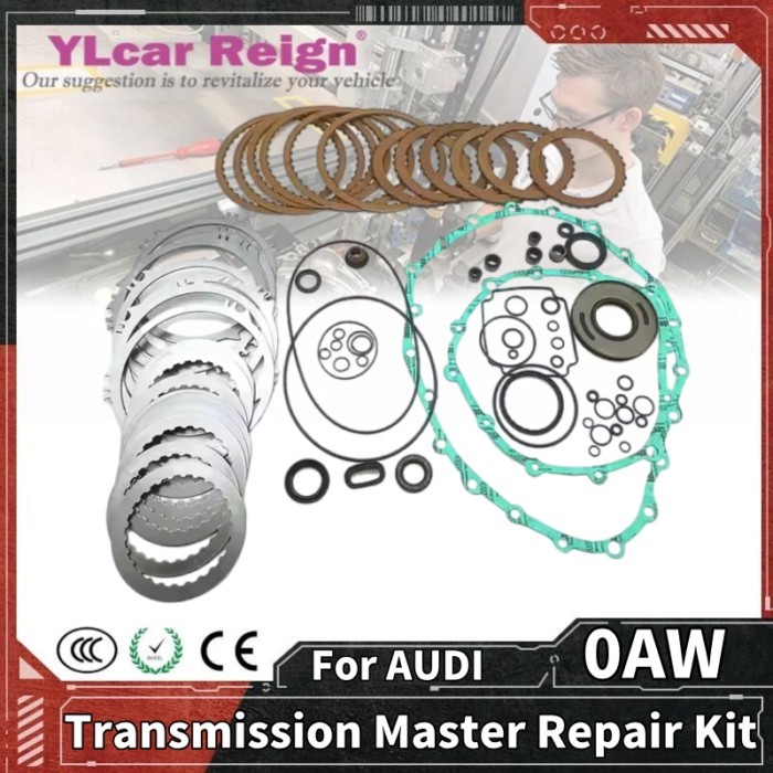 0AW CVT Transmission Rebuild Repair Master Overhaul Gaskets Oil Seals Kit Friction Steel Plates For