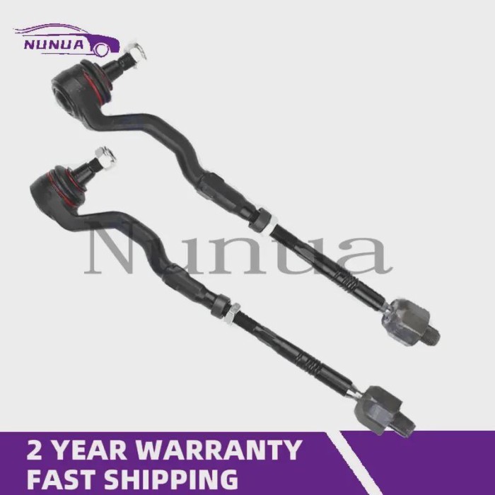 A Pair Front Steering Tie Rod Head Assembly For BMW X3 Series E83 2.0i 2.5i 3.0d 3.0i xDrive 2003-2