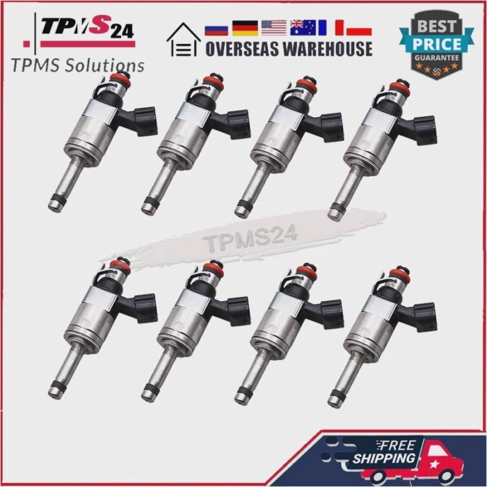 8PCS Fuel Injectors JR3E-9G929-BA JR3E9G929BA CM5265 For Ford F-150 5.0L V8 2018-2020 Ford Mustang