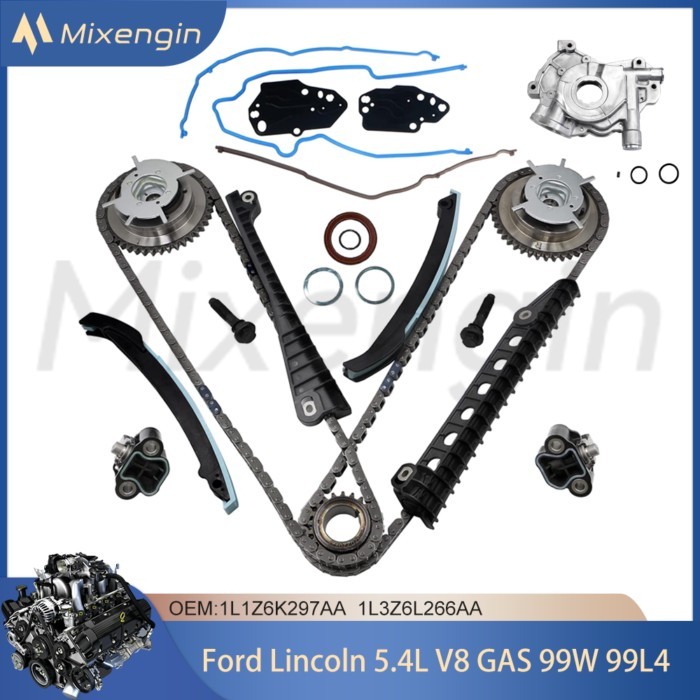 Auto Engine Parts Timing Chain Kit Oil Pump  For 03-14 5.4L V8 99L4 Ford F-150 F-250 F-350 Lincoln