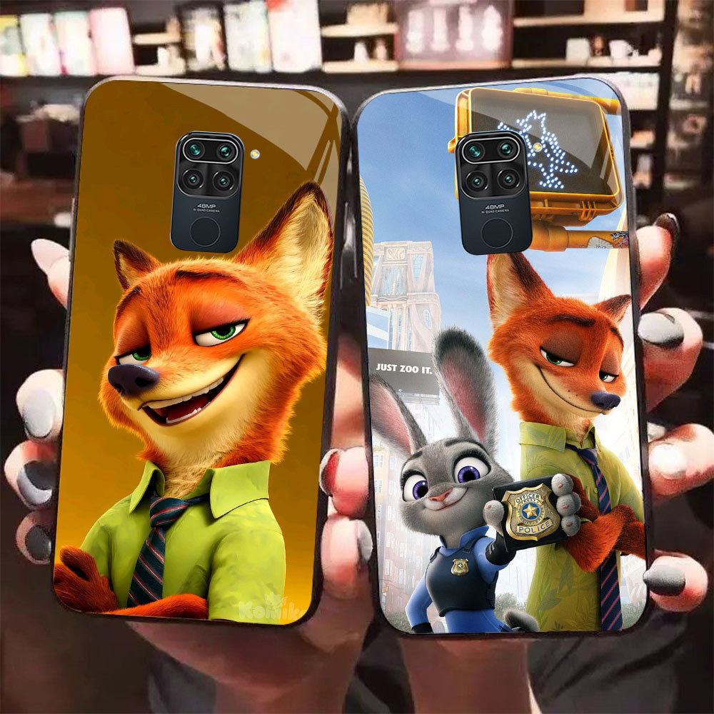 HW-18 Judy จาก Zootopia Glass Casing สําหรับ Xiaomi Redmi Note Poco X3 9S M2 9 NFC Pro