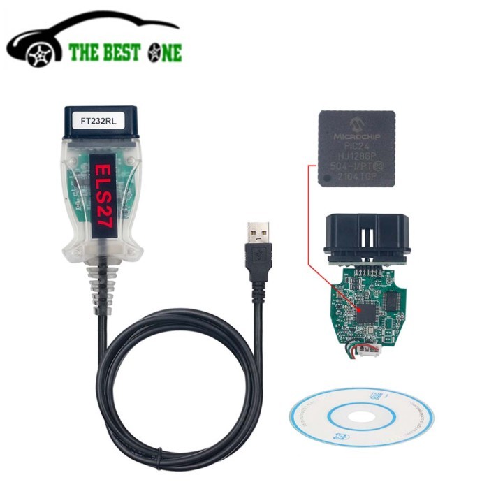 ELS27 FORScan PIC24HJ128GP+FT232RL Chip ELS 27 V2.3.8 Works ELM327&J2534 ELS27 For Ford/Mazda/Linco