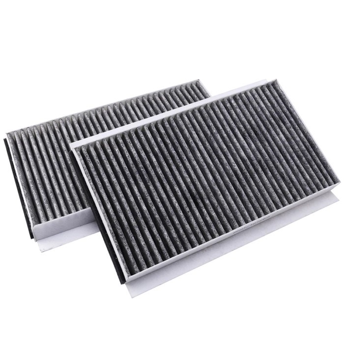 2Pcs Cabin Air Filter Activated Charcoal 64319171858 64316935823 For 2007-2010 BMW 5 6 E60 E61 E63