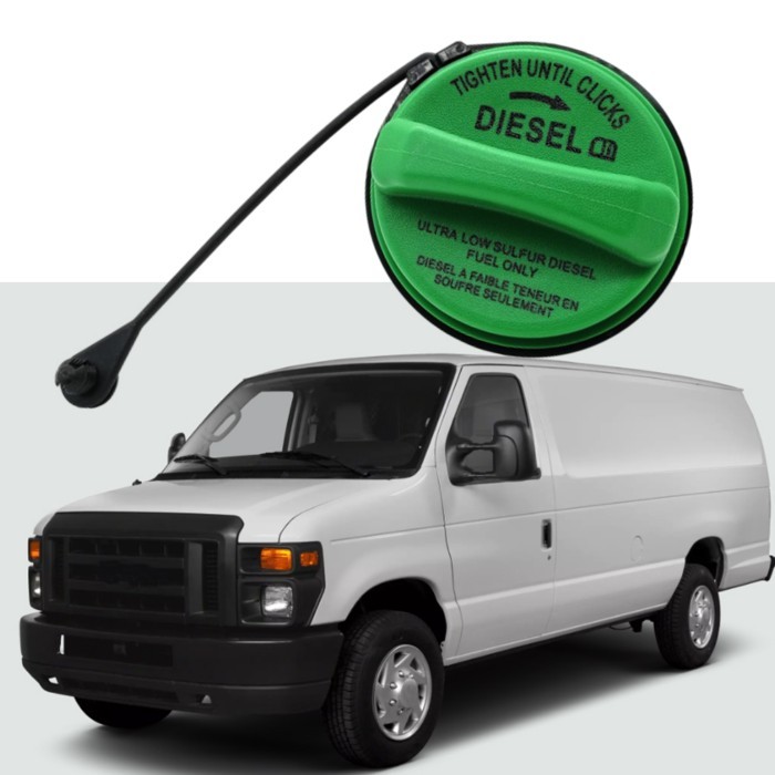 8C3Z-9030-C Car Fuel Gas Tank Filler Cap Cover for 2008-2019 Ford F250 F350 F450 F550 Super Duty 6.