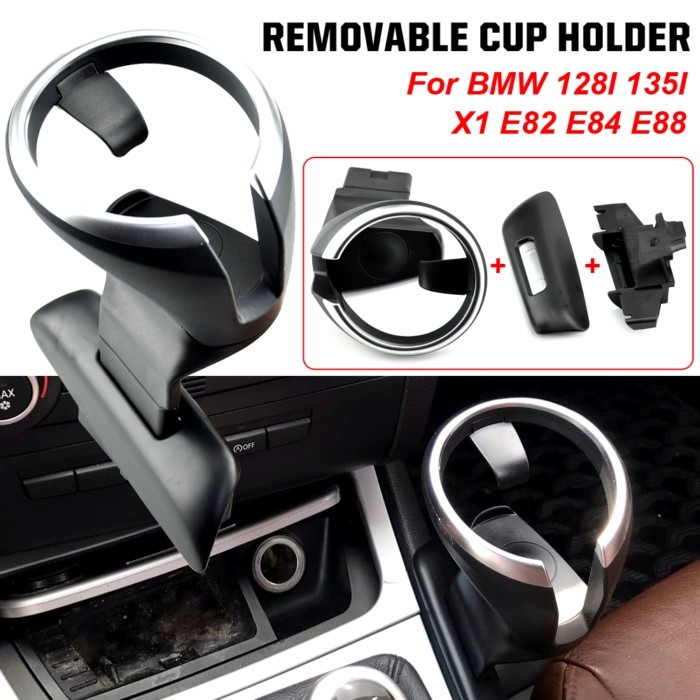 New Front Snap Cup Drink Water Phone Holder Kit For BMW 1 Series M 118i 128i X1 E81 E87 E84 E88 E82