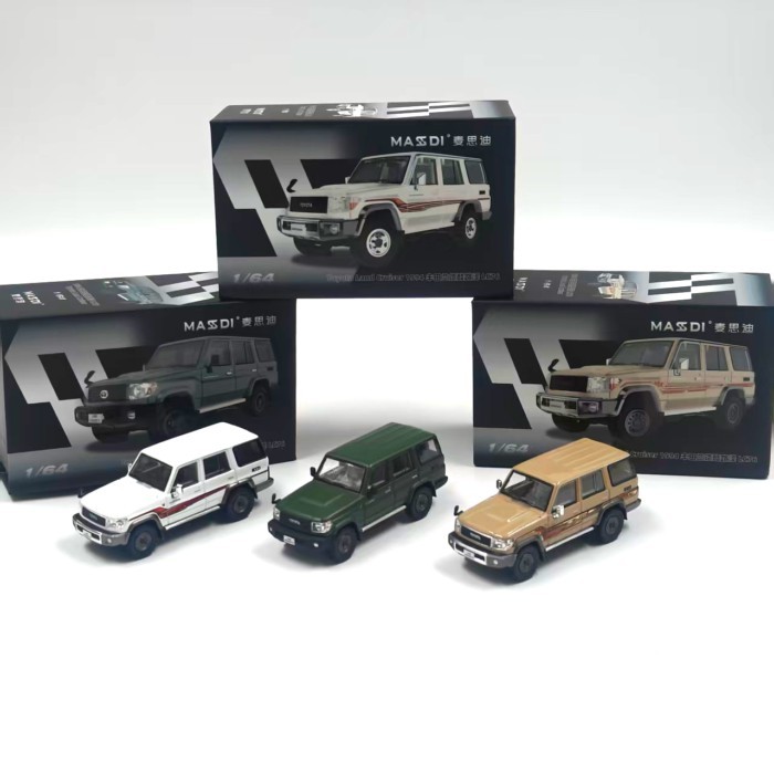 สินค้าใหม่ Mai Sidi 1/64 1994 Toyota Rand Cool Luze LC76 จําลองรถรุ่นเครื่องประดับจําลอง