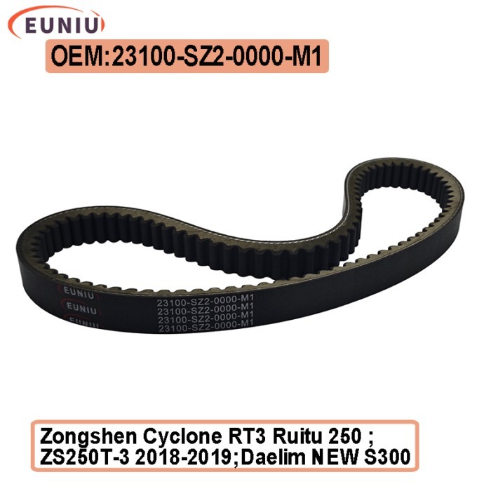 Drive Belt For Cyclone RT3 RT2 ZS250T-3 2018-2019 Q3 XQ250 Daelim NEW S300 23100-SZ2-0000-M1