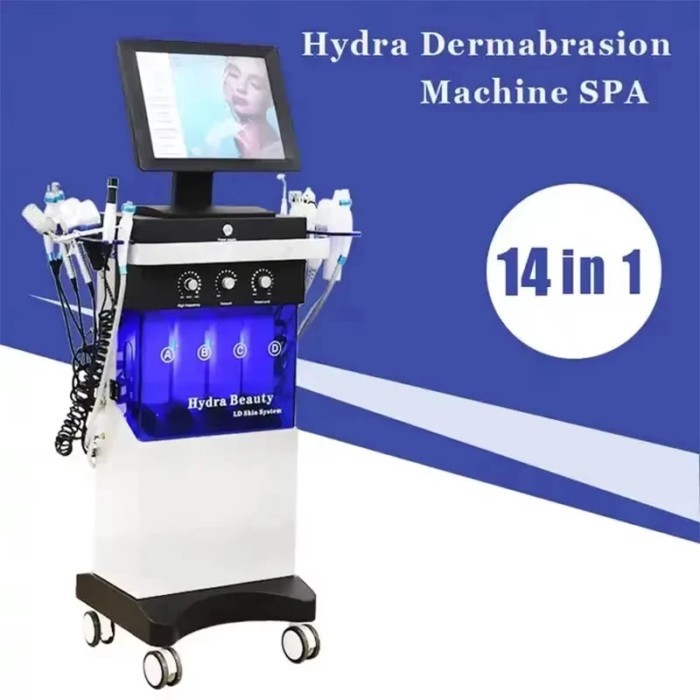 NEWEST 14 in 1 Women Aesthetic Beauty Equipment Bubble Oxygenation Scrubber Facial Machine