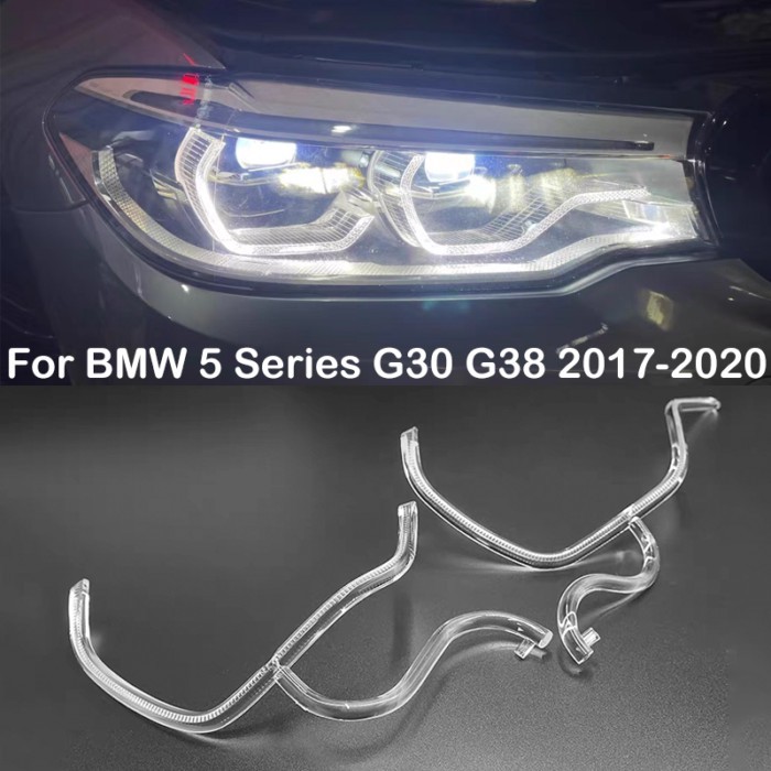 For BMW 5 Series G30 G38 2017 2018 2019 2020 LED DRL Daytime Running Light Headlight Guide Plate An
