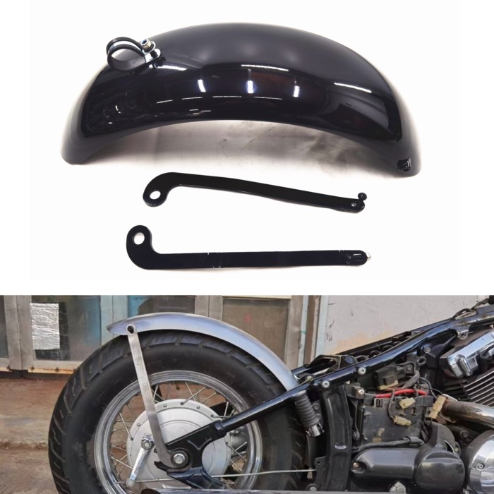 Rear Fender Plate W/ Bracket For YAMAHA DRAGSTAR 400 650 DS400 DS650 XVS400 XVS650 Motorcycle Mudgu