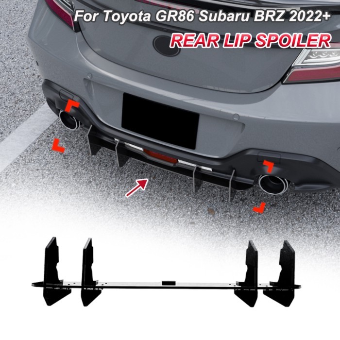 For Toyota GR86 Subaru BRZ 2022+ Rear Lip Spoiler Rear Blade Car Body Kit Modification Protective G