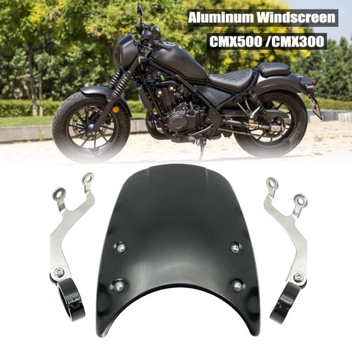 Motorcycle Aluminum Windscreen Windshield Fit For HONDA CMX 300 CMX 500 CMX300 CMX500 CMX 1100 2017