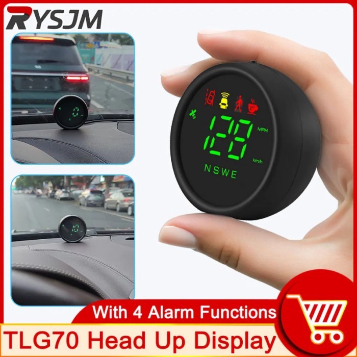 TLG70 Head-Up Display HUD Speedometer + Car Dash Cam Wide Angle Dash Camera DVR ADAS Dashcam Androi