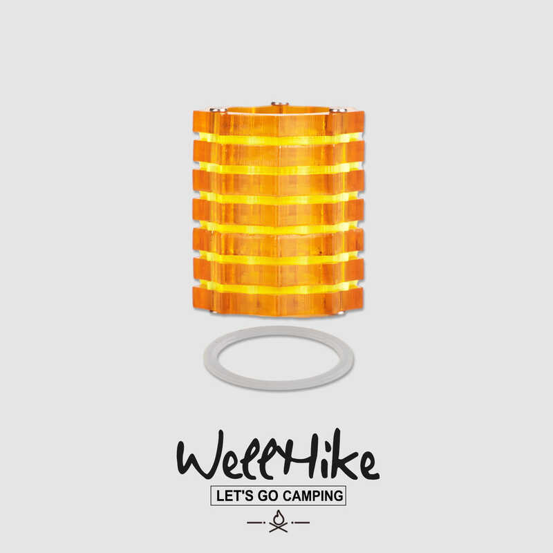 WELLHIKE Outdoor Camping Goal Zero Glass Lampsuit มัลติฟังก์ชั่นส่องสว่างลอย Slaughter แก้วบรรยากาศอ