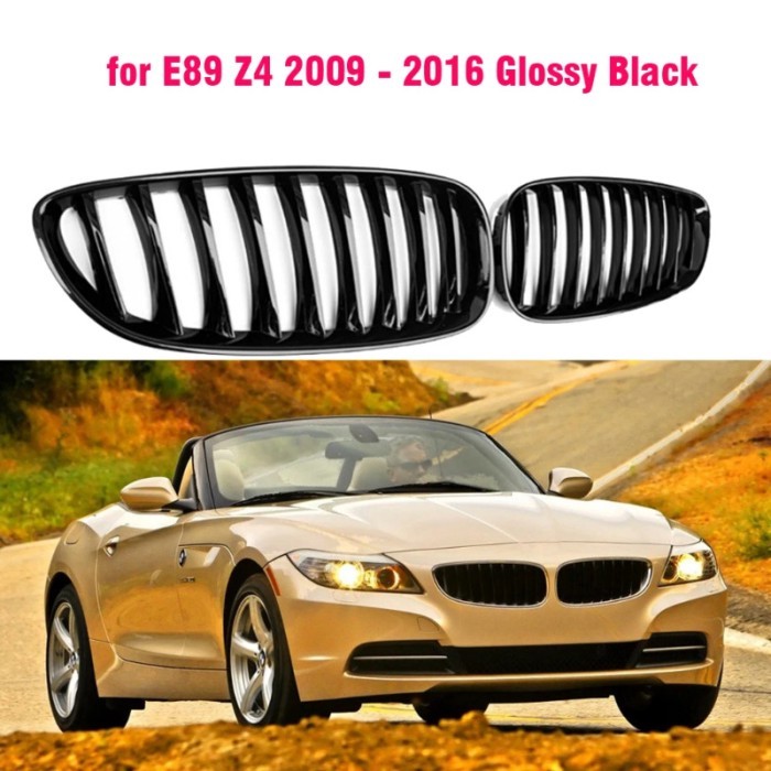 Front Center Grille Grills Gloss Black for BMW E89 Z4 sDrive20i sDrive28i sDrive35is sDrive30i sDri