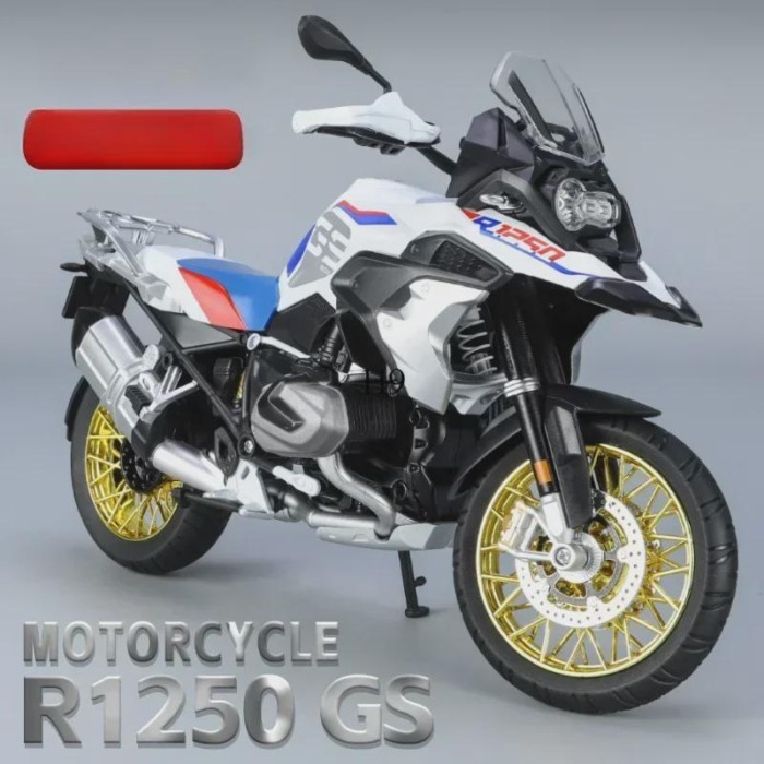 1:9 FOR BMW R1250 GS with Accessories, Alloy Motorcycle Model Decoration, Gift Box, Holiday Gift