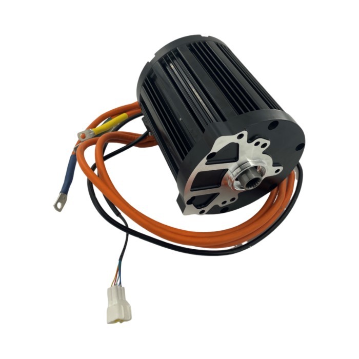 QS138 90H 5000W PMSM Mid-drive Motor With Inner Spline Shaft for Electric ATV UGV Go-Kart