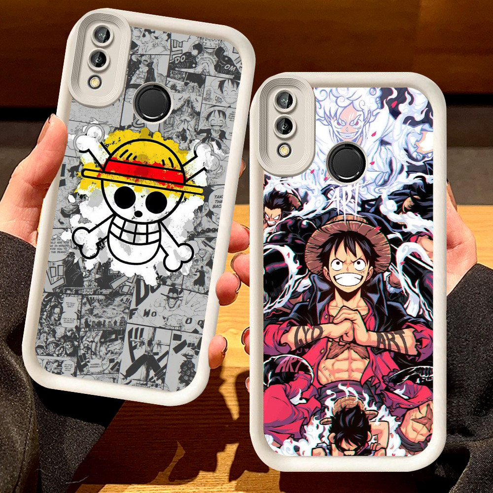 G-37 One Piece Luffy Casing สําหรับ VIVO Y83 Y93 Y91C V15 Y95 Y91 สีดําและสีขาว