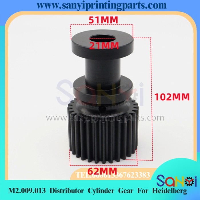 Best Quality M2.009.013 Distributor Cylinder Gear For Heidelberg PM74 SM74 SX74 Printing Machine Pa