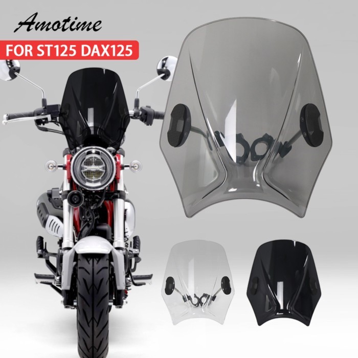 For DAX125 ST125 Accessories Motorcycle Adjustable Wind Screen Windshield For DAX ST125 ST 125 ST D