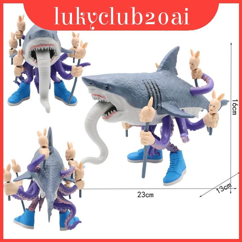 Al Shark Pvc Sculpture Pvc Sculpture พร้อมการประกอบสําหรับของขวัญและจอแสดงผล