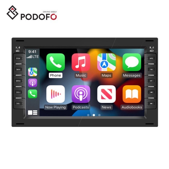 Podofo 2+64G 7" Android 13 Car Radio Carplay Android Auto For BORA POLO MK5 SHARAN JETTA MK4 CITI C