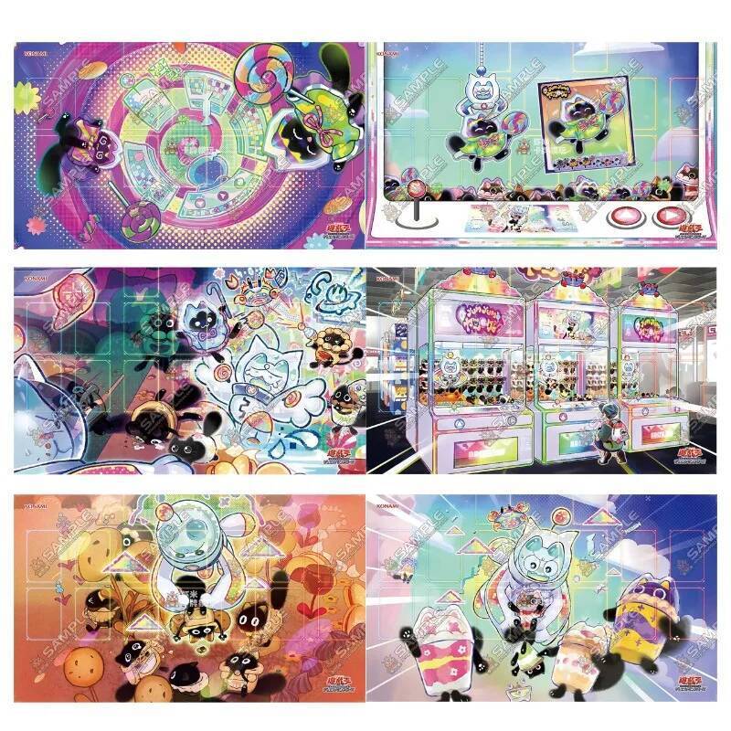 600x350 มม.Cupsy Yummy ผู้เล่นเดี่ยว Playmat 2mmStitchedEdge การ์ดตาราง Cupsy Yummy Way Trading การ์